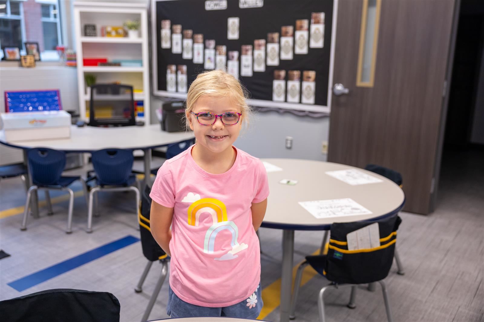 girl in classroom